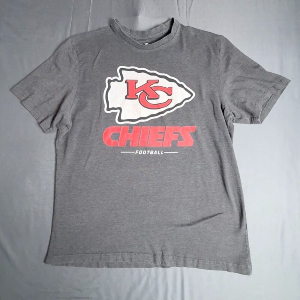 NFL Kansas City Chiefs Fanatics Large Men T-Shirt Gray Large Arrow Head Mahomes